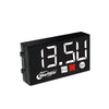 Compact LED Digital Display Time Voltmeter, Specification: 3 in 1 White