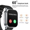 D8 Pro 2.01 inch 2 in 1 Bluetooth Earphone Silicone Strap Smart Watch, Support NFC with Cover(Space Grey)