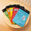 100 PCS Thumb Type Data Cable Packaging Bag Thickened Plastic Ziplock Bag  11 x 18cm(Yellow)
