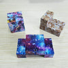 3 PCS Creative Folding Puzzles Magic Cube Infinity Cube Pressure Reduction Toy(Purple Sky)