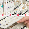 Large-Capacity Multi-Layer Jewelry Earring Storage Display Box(White)