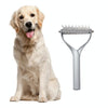 Double-Sided Pet Comb, Silver, Large - Cat & Dog Grooming