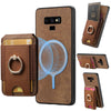 For Samsung Galaxy Note9 Retro Splitable Magnetic Stand Card Bag Leather Phone Case(Brown)