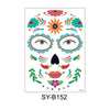 Waterproof And Sweat Proof Of The Dead Masquerade Party Temporary Stickers Halloween Face Tattoo Stickers(SY-B152)