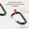 Stroller Wear-Resistant Non-Slip Aluminium Climbing Buckle Hooks(Gray Snowflake)