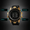 SKMEI 1475 Men Multifunctional Sports Watch Students Outdoor Waterproof Digital Watch(Golden)