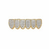 Halloween Accessories Micro-Inlaid Zircon Hip-Hop Braces, Colour: Gold Lower Teeth