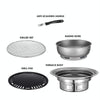 Home Multifunctional Adjustable Fire Barbecue Grill, Size: S (Grill Pan)