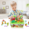 424 39pcs /Box Children Dinosaur Building Block Paradise Large Particle Assembly Household Toys