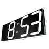 Wall Sticker LED Wall Clock Decorative Clock Creative Acrylic Mirror Clock US Plug, Style:Remote Version Sealed Box(Gold Font)