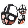 Breathable Bulldog Muzzle, Grey, Size L - Comfortable & Adjustable