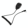 Baofeng Clip-on Speaker Microphone for Walkie Talkies, 3.5mm + 2.5mm Earphone + Mic Plug(Black)