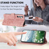 For Samsung Galaxy A56 5G Tulips Embossed Leather Phone Case with Lanyard(Pink)