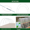 Garden Arch Greenhouse Hoops Rustproof Steel Tunnel Hoop Frame Plant Support, Speci: M  4 Rods 12 Arches