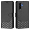 For Samsung Galaxy A56 5G Honeycomb Embossing RFID Leather Phone Case(Black)