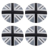4 PCS National Flag Metal Car Sticker Wheel Hub Caps Centre Cover Decoration