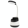 USB Charging LED Desk Light Eye Protection Lamp with Pen Holder and Phone Holder(CS276-1 Black)