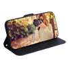 For Realme 13+ Global Coloured Drawing Flip Leather Phone Case(Wolf and Dog)
