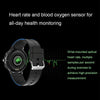 Wearkey E15 1.28 Inch Smart Heart Rate Monitoring Touch Screen Watch(Orange)