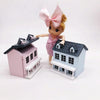 Dollhouse 1:12 Mini House Cute Pocket Villa(Blue)