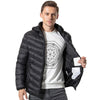 9 Zone Black USB Winter Electric Heated Jacket Warm Thermal Jacket, Size: S