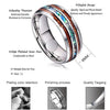 Ceramic Tungsten Steel Dragon Texture Ring for Men, Ring Size:13