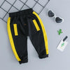 Spring and Autumn Boys Clothing Letters Pattern Round Neck Long Sleeve T-Shirt + Trousers Sports Set, Size:90cm(Green)