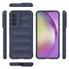 For Samsung Galaxy A36 5G Magic Shield TPU + Flannel Phone Case(Dark Blue)