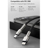 Baseus CATLJK-A06 Cafule Series 20W Type-C / USB-C to 8 Pin PD Metal Charging Data Cable, Length:1m(Dark Green)