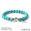 S2203-12 Cross Women Beaded Bracelet Turquoise Ethnic Style Charm Jewelry