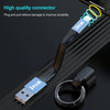 IVON CA90 2.4A USB to 8 Pin Portable Data Cable with Ring, Length: 14.5cm(Champagne Gold)