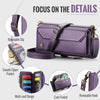 For Samsung Galaxy S25+ 5G CaseMe C36 Card Slots Zipper Wallet RFID Anti-theft Leather Phone Case(Purple)