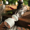 Retro Luminous Kerosene Lamp Christmas Simulation Oil Lamp Decoration, Spec: Water-drop (White)