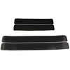 5 Sets Car Threshold Carbon Fiber Sticker Car Door Scratch Strip Anti-Kick Film Protective Pad Threshold Strip, Colour: 4 PCS / Set 3D Black