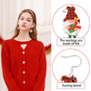 Christmas Element Cartoon Decoration Earrings Shiny Earrings, Spec: Bell