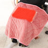 USB Electric Blanket Single Crystal Fleece Winter Warm Heating Blanket, Size: 60 x 80cm(Pink)