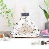 Foldable Pet Tent, Medium (50x50x60cm), Breathable Canvas & Pine