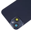 iPhone 14 Glass Back Cover with Holder - Black