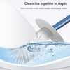 Household Toilet Brush Soft Bristle Wall-mounted Toilet Brush(Lotus Color)