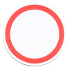 Universal QI Standard Round Wireless Charging Pad (White + Red)