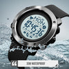 SKMEI 1511 Simple Bluetooth Men Smart Waterproof Compass Adult Smart Watch(Rubber Shell Army Green)