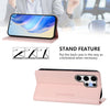 For Samsung Galaxy S23 Ultra 5G RC01 Dual-Folded Magnetic Suction RFID Leather Phone Case(Pink)