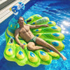 Oversized Eacock Mount Floating Row Surfboard Inflatable Lounge Chair Water Swimming Supplies, Style:Bag Packaging