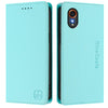 For Samsung Galaxy XCover 7 5G Global RC01 Dual-Folded Magnetic Suction RFID Leather Phone Case(Mint Green)
