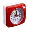 Bedside Mute Alarm Clock With Light & Snooze Function(Red)