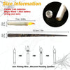 12pcs /Set LED Floating Candles Lights With Remote Control Christmas Halloween Decoration, Style: Glossy Magic Wand(Yellow Flash)