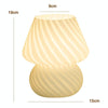 PJ-104 5W Mushroom Glass Bedroom Bedside Table Decoration Table Lamp, CN Plug, Specification Tmall Elf Light Bulb