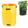 10 Gallons Potato Planting PE Bags Vegetable Planting Grow Bags Farm Garden Supplies, Size: 35cm x 50cm(Yellow)