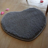 Heart Shape Non-slip Bath Mats Kitchen Carpet Home Decoration, Size:30*40CM(Dark Grey)