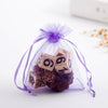 100 PCS Gift Bags Jewelry Organza Bag Wedding Birthday Party Drawable Pouches, Gift Bag Size:10x15cm(Yellow)